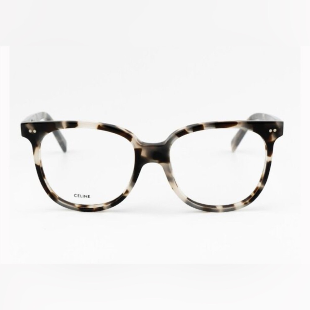 Celine CL5010IN 055 Eyeglasses White Vintage Havana Square Women NWT - Picture 4 of 8